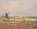 Tulip fields near the Hague, 1886 by impressionist Claude Monet